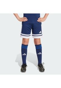 Adidas - Szorty Squadra 25 Kids. Kolor: niebieski, wielokolorowy, biały. Materiał: materiał. Sport: piłka nożna