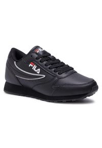 Sneakersy Fila Orbit Low Wmn 1010308.12V Black/Black. Kolor: czarny. Materiał: skóra