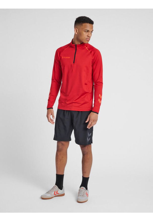 Bluza Hummel Half Zip hmlAUTHENTIC Pro. Kolor: czerwony, brązowy, wielokolorowy, szary. Sezon: jesień, zima. Sport: fitness