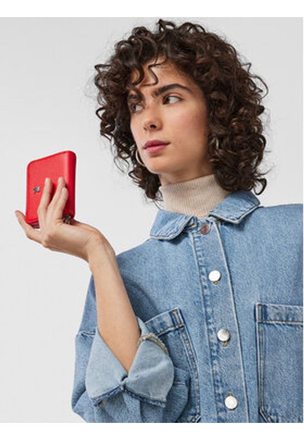 Tous - TOUS Portfel Monedero M. New Dubai 2001690017 Czerwony. Kolor: czerwony. Materiał: skóra