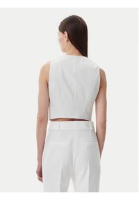 Hugo - HUGO Kamizelka 50537760 Biały Slim Fit. Kolor: biały. Materiał: syntetyk #5