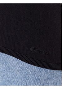 Calvin Klein Polo LV044C341G Czarny Regular Fit. Typ kołnierza: polo. Kolor: czarny. Materiał: wiskoza #3