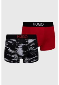 Hugo - Bokserki (2-pack). Kolor: czerwony. Materiał: bawełna