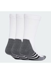 Adidas - Skarpety Performance CLIMACOOL Cushioned Crew 3 Pairs. Kolor: biały, wielokolorowy, czarny. Materiał: materiał. Technologia: ClimaCool (Adidas)