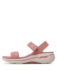 skechers - Skechers Sandały Go Walk Arch Fit Sandal-Polished 140264/ROS Różowy. Kolor: różowy. Materiał: materiał #6