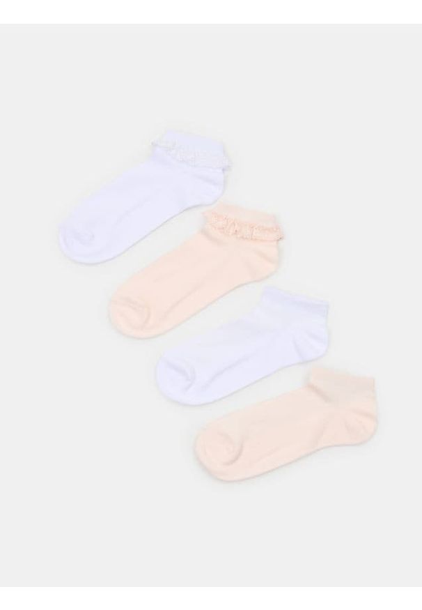 Sinsay - Skarpetki stopki 4 pack - wielobarwny