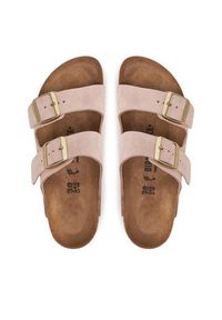 Birkenstock Klapki Arizona 1026170 Różowy. Kolor: różowy. Materiał: skóra, zamsz