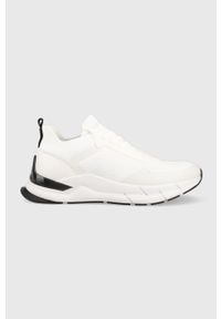Calvin Klein sneakersy LOW TOP LACE UP MIX kolor biały. Kolor: biały. Materiał: materiał, włókno, guma