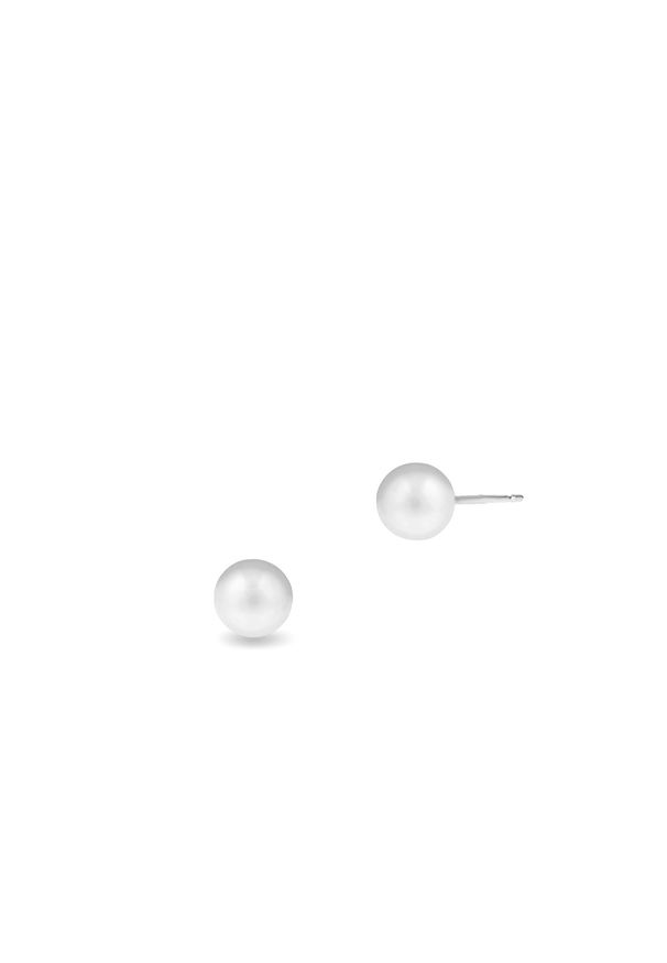 W.KRUK - Kolczyki srebrne perły. Materiał: srebrne. Kolor: srebrny. Kamień szlachetny: perła