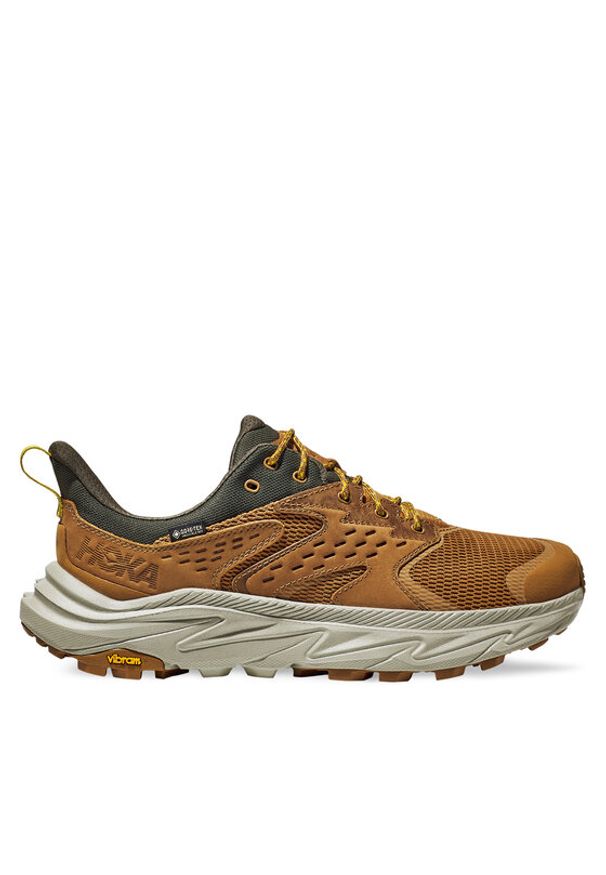 HOKA - Hoka Trekkingi Anacapa 2 Low GTX GORE-TEX 1141632 Brązowy. Kolor: brązowy. Materiał: materiał. Technologia: Gore-Tex. Sport: turystyka piesza