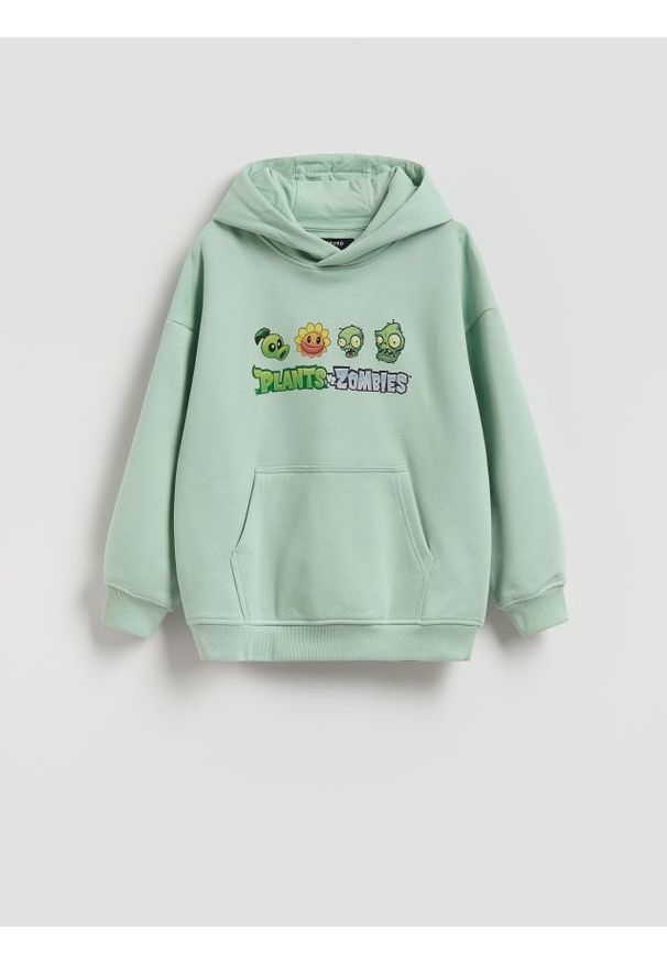 Reserved - Bluza PLANTS VS ZOMBIES - jasnozielony. Kolor: zielony. Materiał: dzianina, bawełna