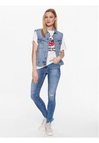 Tommy Jeans Jeansy Nora DW0DW15498 Granatowy Skinny Fit. Kolor: niebieski