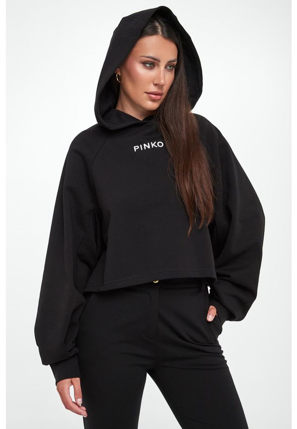 Pinko - Bluza damska z kapturem Mediocre PINKO. Typ kołnierza: kaptur