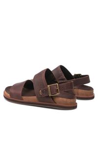 Timberland Sandały Amalfi Vibes 2Band Sandal TB0A419HV131 Brązowy. Kolor: brązowy. Materiał: nubuk, skóra #9