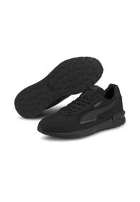 Buty Puma Graviton, Mężczyźni. Zapięcie: sznurówki. Kolor: wielokolorowy, czarny, szary. Materiał: materiał, syntetyk, tkanina. Szerokość cholewki: normalna. Sport: turystyka piesza