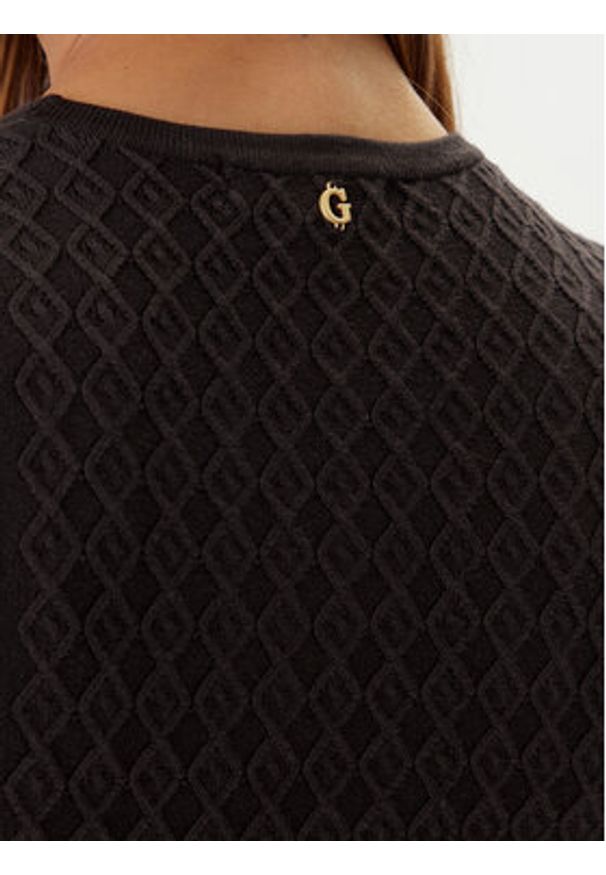 Guess Sukienka dzianinowa W5BK68 Z2YJ2 Brązowy Slim Fit. Kolor: brązowy. Materiał: syntetyk