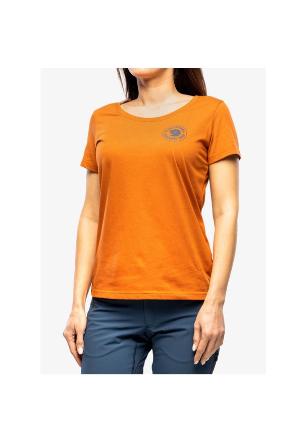 Fjällräven - Koszulka bawełniana damska Fjallraven 1960 Logo T-shirt. Kolor: pomarańczowy. Materiał: bawełna