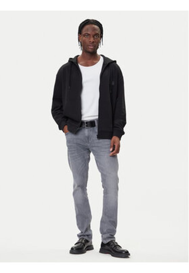 Hugo - HUGO Bluza Delastomer 50546874 Czarny Relaxed Fit. Kolor: czarny. Materiał: bawełna