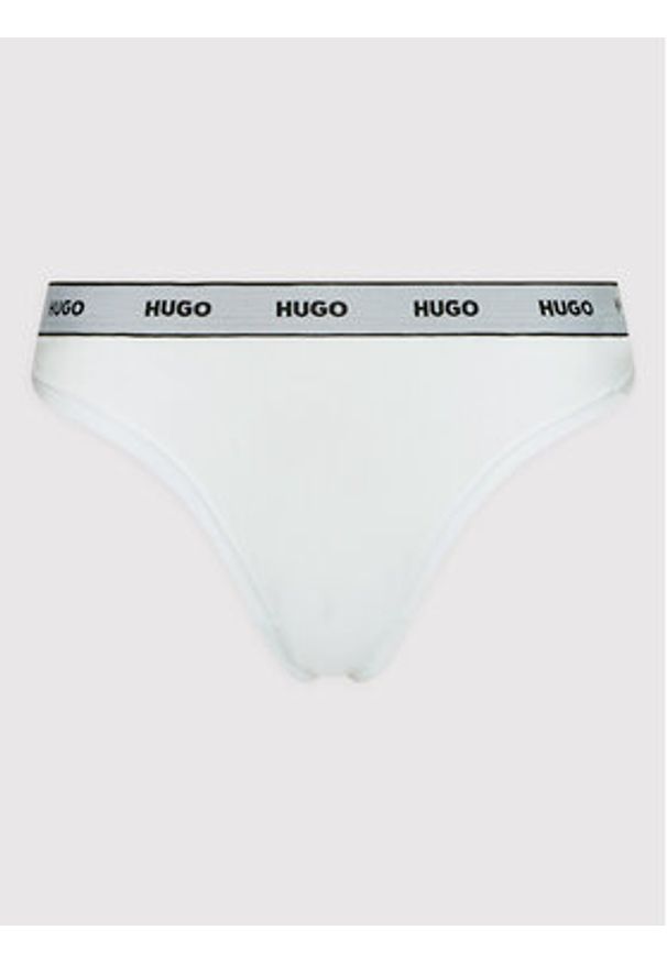 Hugo Komplet 3 par stringów 50469681 Biały. Kolor: biały. Materiał: bawełna