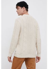 !SOLID - Solid Sweter bawełniany męski kolor kremowy. Okazja: na co dzień. Kolor: beżowy. Materiał: bawełna, dzianina. Wzór: ze splotem. Styl: casual #2