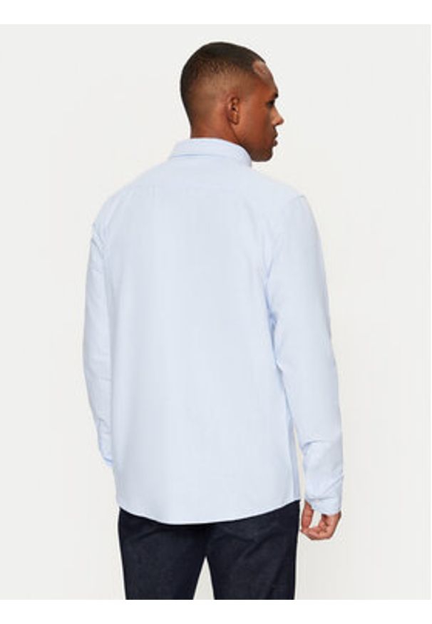 Brave Soul Koszula MSH-230CLAUDIANB Niebieski Slim Fit. Kolor: niebieski. Materiał: bawełna