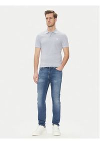 Calvin Klein Jeans Polo J30J315603 Niebieski Slim Fit. Typ kołnierza: polo. Kolor: szary. Materiał: bawełna #5