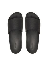 Calvin Klein Klapki Pool Slide Jaq Mono HM0HM01762 Czarny. Kolor: czarny. Materiał: materiał