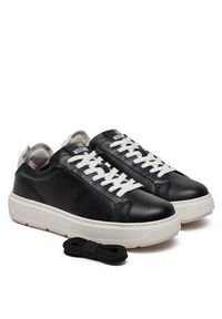 Love Moschino - LOVE MOSCHINO Sneakersy JA15174G1MIA300A Czarny. Kolor: czarny. Materiał: skóra