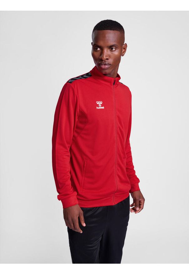 Bluza sportowa męska Hummel Authentic Poly Zip Jacket. Kolor: czerwony, wielokolorowy, różowy