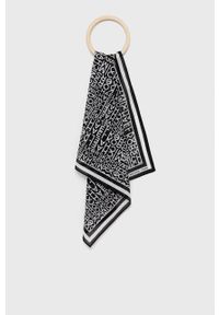 MICHAEL Michael Kors apaszka bawełniana MS2000257B kolor czarny wzorzysta. Kolor: czarny. Materiał: bawełna #1