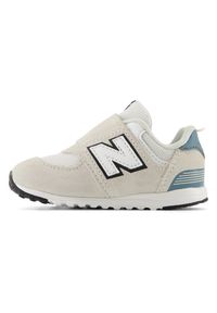 Buty niemowlęce New Balance I5748ZL – beżowe. Okazja: na co dzień. Zapięcie: rzepy. Kolor: beżowy. Materiał: guma, syntetyk, materiał. Szerokość cholewki: normalna. Model: New Balance 574. Sport: turystyka piesza #5