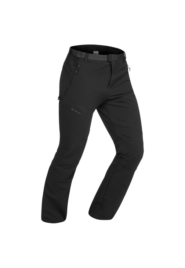 quechua - Spodnie turystyczne - SH500 x-Warm - stretch męskie. Materiał: tkanina, poliester, materiał, syntetyk. Sezon: zima
