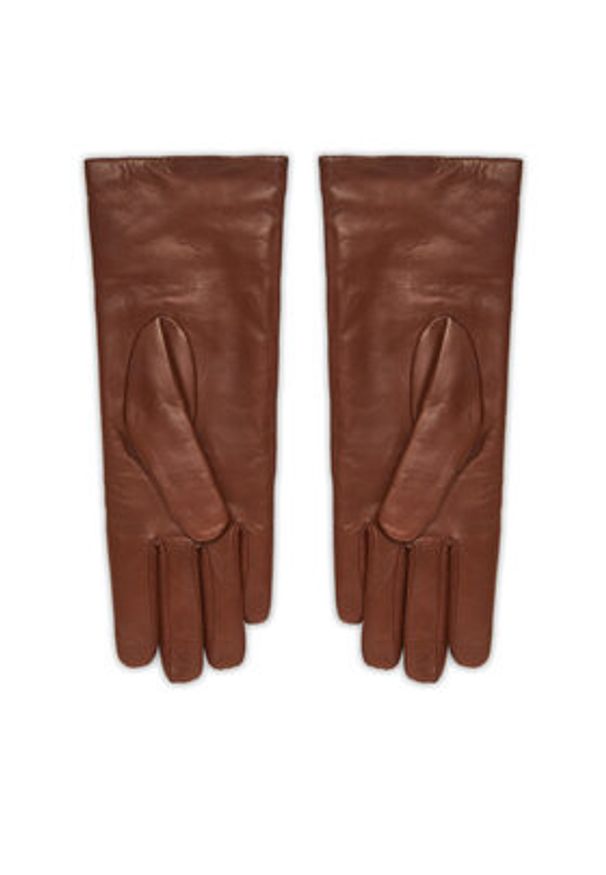 Weekend Max Mara Rękawiczki Damskie Senapeshort 2525566035 Brązowy. Kolor: brązowy. Materiał: skóra