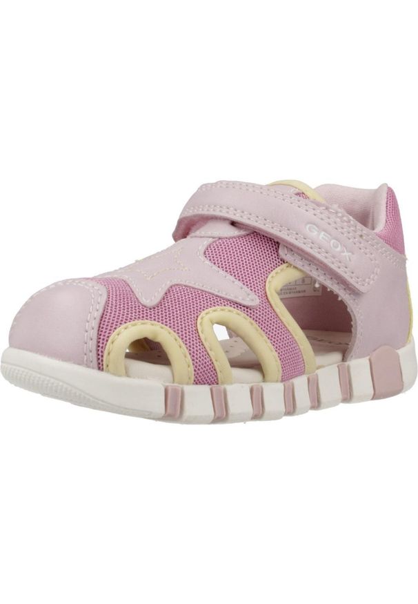 Geox - Sandały GEOX B SANDAL IUPIDOO GIR Rose. Kolor: różowy. Materiał: syntetyk, tkanina. Sport: turystyka piesza