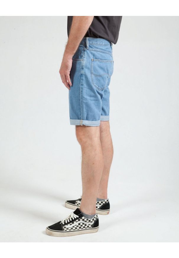 Lee - LEE 5 Pocket Short MĘSKIE SZORTY JEANSOWE LIGHT STONE L73EJLVL 112120447. Materiał: jeans