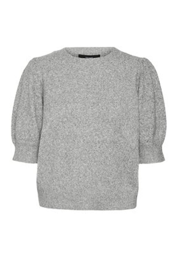 Vero Moda Sweter Doffy 10278313 Szary Regular Fit. Kolor: szary. Materiał: syntetyk