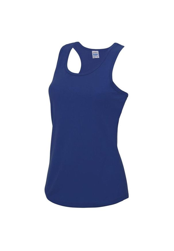 JUST COOL - Kamizelka Top Dla Pań. Kolor: niebieski. Sport: turystyka piesza