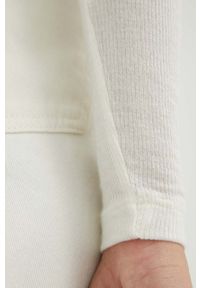 Bruuns Bazaar longsleeve z domieszką wełny Angela kolor beżowy z golfem. Typ kołnierza: golf. Kolor: beżowy. Materiał: wełna. Długość rękawa: długi rękaw. Długość: długie #4