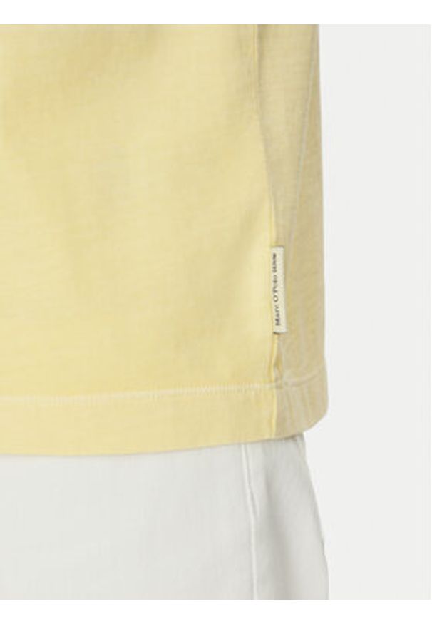 Marc O'Polo Denim T-Shirt 500 0006 040 Żółty Relaxed Fit. Typ kołnierza: polo. Kolor: żółty. Materiał: bawełna