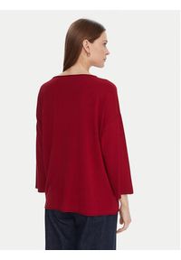 Kontatto Sweter 3M0801C Czerwony Regular Fit. Kolor: czerwony. Materiał: wiskoza #4