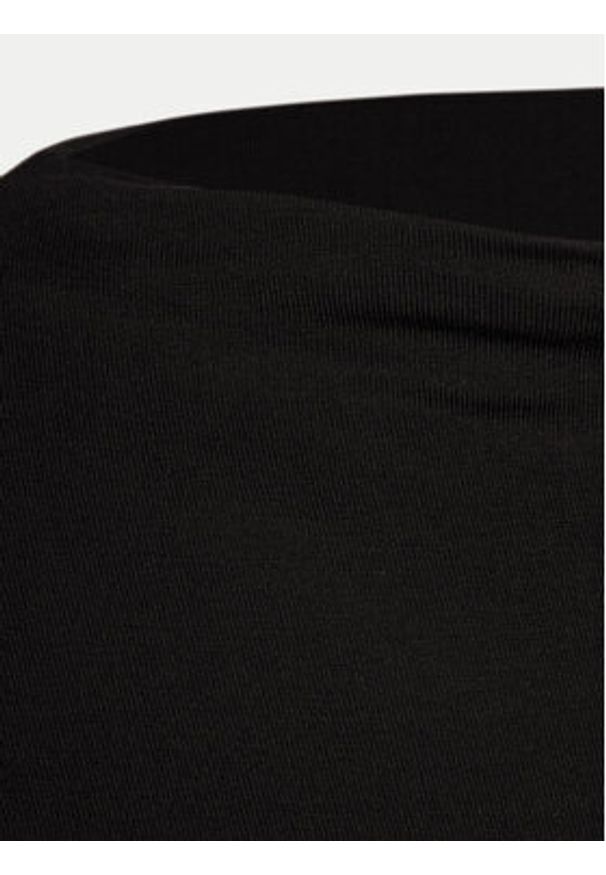 Gina Tricot Top 20883 Czarny Slim Fit. Kolor: czarny. Materiał: wiskoza