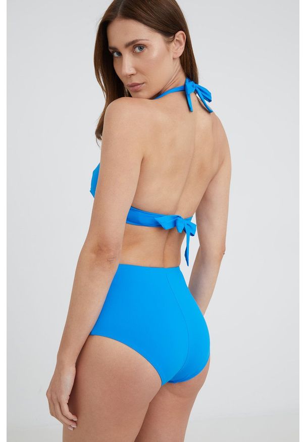 Max Mara Leisure dwuczęściowy strój kąpielowy miękka miseczka. Stan: podwyższony. Kolor: niebieski. Materiał: dzianina