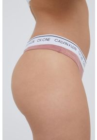 Calvin Klein Underwear stringi kolor różowy. Kolor: różowy #2