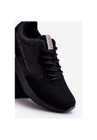 Męskie Buty Sportowe Cross Jeans LL1R4053 Czarne. Okazja: na co dzień. Zapięcie: sznurówki. Kolor: czarny. Materiał: materiał #7