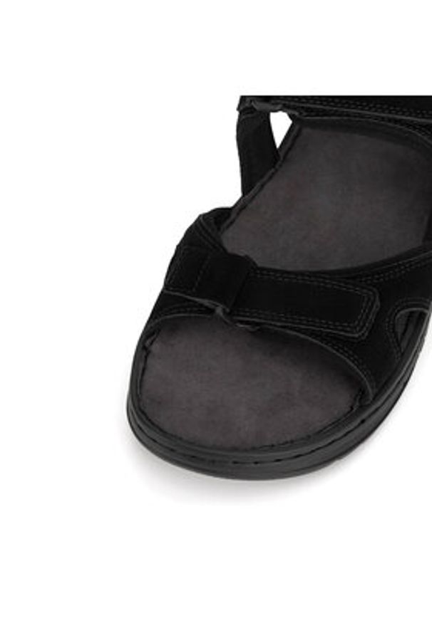 Lanetti Sandały TEREK-02 MBS Czarny. Kolor: czarny