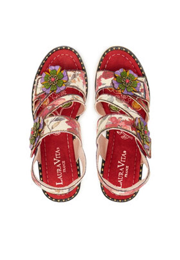 Laura Vita Sandały Ballon 09 Kolorowy. Materiał: skóra. Wzór: kolorowy