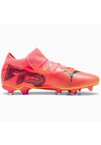 Buty piłkarskie Puma Future 7 Match FG/AG M 107715-03 różowe. Kolor: różowy. Materiał: dzianina, syntetyk. Szerokość cholewki: normalna. Sport: piłka nożna