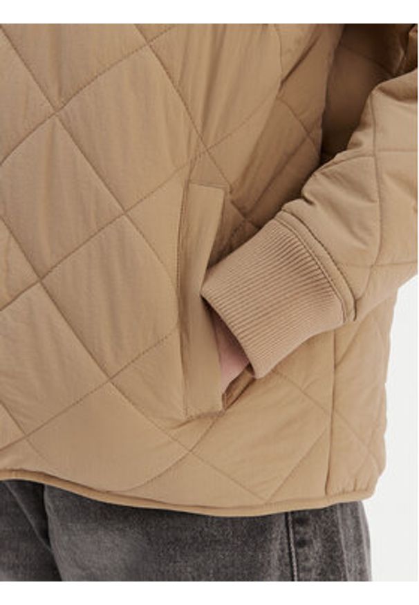Quiksilver Kurtka przejściowa Shining Quilted EQWJK03084 Beżowy Regular Fit. Kolor: beżowy. Materiał: syntetyk