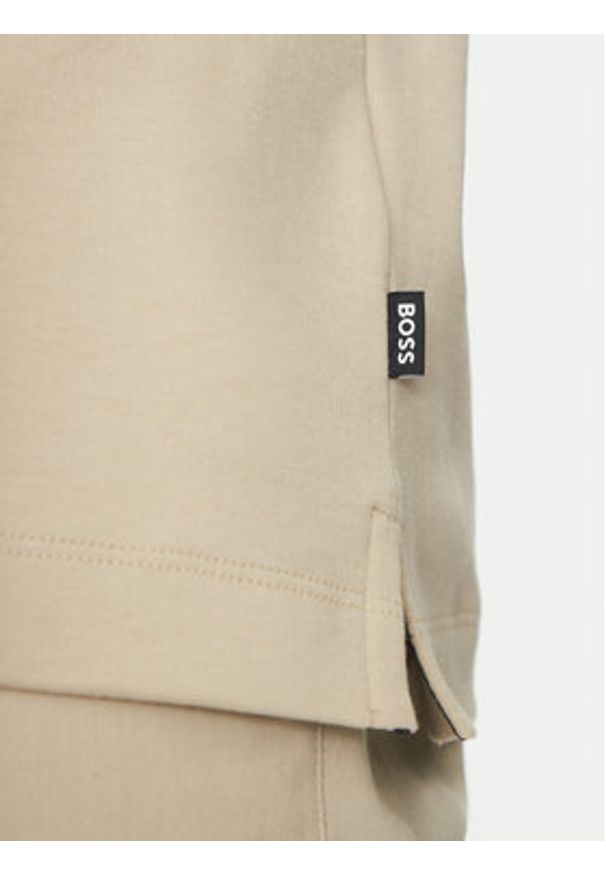 BOSS Polo Palosh 30 50471335 Beżowy Slim Fit. Typ kołnierza: polo. Kolor: beżowy. Materiał: bawełna