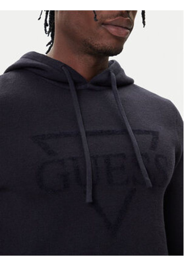 Guess Bluza M5BR18 Z0470 Granatowy Regular Fit. Kolor: niebieski. Materiał: syntetyk